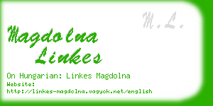 magdolna linkes business card